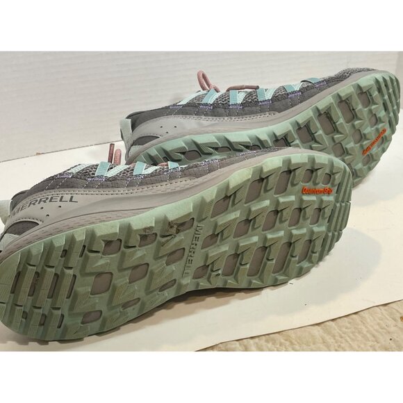 Merrell Women's Athletic Sneakers Size 10 Gray Mesh with Pink & Teal Accents - Picture 8 of 12